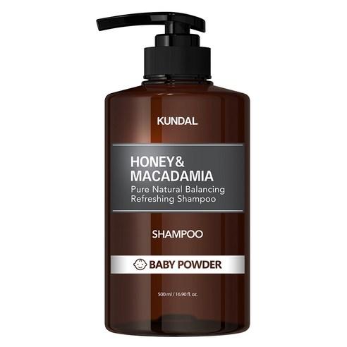 Kundal Honey & Macadamia Natural Shampoo, Baby Powder, 500ml (photo 2)