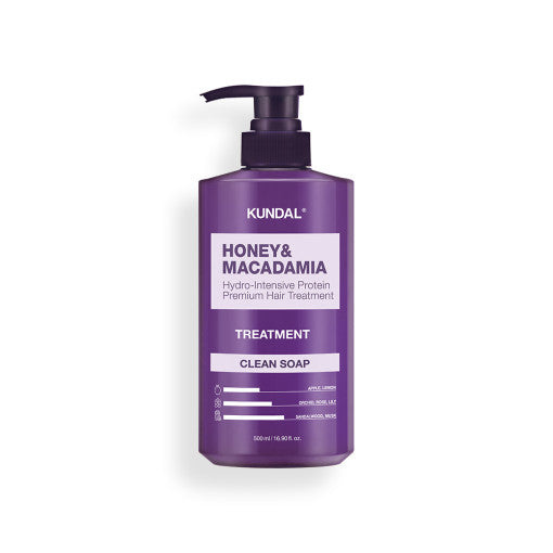 Kundal Honey & Macadamia Protein Hair Treatment, Clean Soap, 500ml